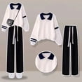 thumbnail image 3 of Girls 2 Piece Outfit Fall Long Sleeve Pullover Sweatshirt and Sweatpants Set Kids Tracksuit Sweatsuit Set Fashion Clothes, 3 of 5
