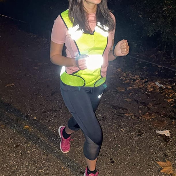 Chiwo Lot de 2 gilets réfléchissants pour course à pied, haute