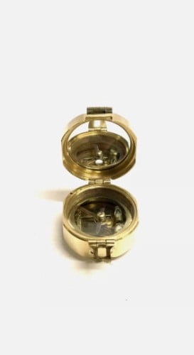 Maritime Treasures Set of 4 Brunton Compass - Brass 5.5 cm