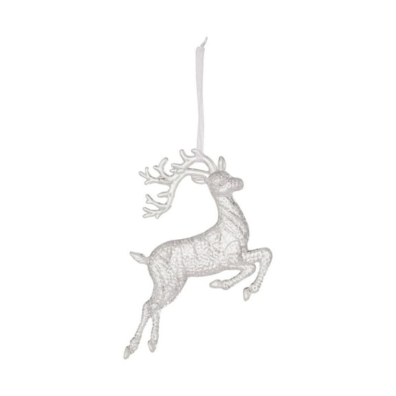 2025 CISIL Festive Glitter Deer Wall Hanging Decor Set Acrylic Crystal Reindeer Ornaments for Christmas Tree Home Party Decorations Wedding Birthday Celebrations - Elk