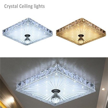 Modern 18cm 12w Led Crystal Ceiling Lights Aisle Porch Lights