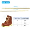 thumbnail image 2 of Uxcell 59.1 x 5/32 Inch Dual Colored Round Boot Laces Shoelaces, Yellow Coffee 4 Pairs, 2 of 6