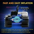thumbnail image 2 of AstroAI Tire Inflator Portable Air Pump for Car Tires, Digital Air Compressor 150PSI with LED Light for Cars, 12V DC, Blue, 2 of 9