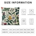 thumbnail image 5 of SHANXI Wild Floral Decorative Throw Pillowcases Linen Flower for Sofa Couch Outdoor Decor 12x12in, 5 of 5