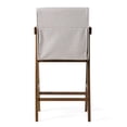 thumbnail image 5 of Joseline - Modern Beige Fabric & Walnut Counter Chair (Set of 2), 5 of 6