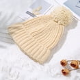 thumbnail image 4 of KelaJuan Kids Knit Hat, Cute Soft Thickened Solid Color Beanie Warm Winter Cap for Girls Boys, 4 of 6