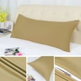 thumbnail image 5 of Unique Bargains Egyptian Cotton Zipper Long Body Pillow Cover Camel Color 21" x 55", 5 of 8