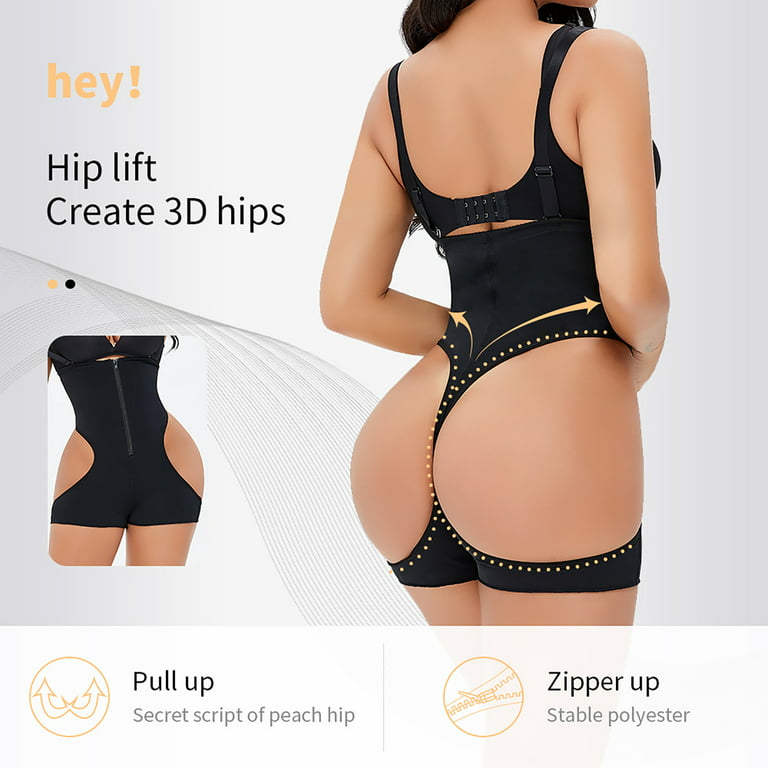 FAFWYP Women Plus Size Butt Lifter Padded Shapewear Pads Hip Enhancer High  Waist Tummy Control Panties Body Shaper Underwear 