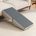 thumbnail image 5 of LUMAMIN 2-in-1 Foldable Dog Stairs for Couch and Bed, Wooden Pet Ramp for Small Dogs and Cats, Pet Stairs with Non-Slip Mat, Split Ottoman Pet Ramp Steps, Gray, 5 of 23