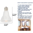 thumbnail image 3 of Ampoule Spot LED R14 Dimmable Shiqi 5W Type R 450 Lumens Mini Réflecteur Ampoule Base Intermédiaire E17 Utilisée pour Lecture Lampe de Placard Lampe de Bureau (3000K-4 Pack), 3 of 4