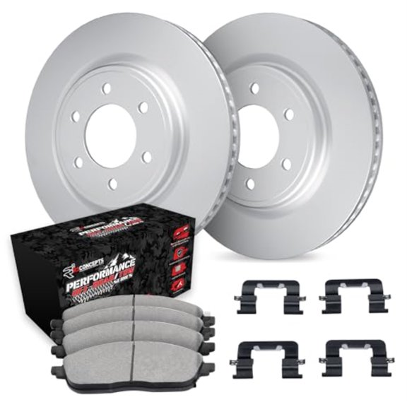 R1 Concepts Wjvh1 54038 R1 Brake Rotors Carbon Coated W/ Perf Off Road/Tow Fits select: 2010-2020 FORD F150, 2010-2020 FORD EXPEDITION