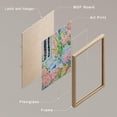 thumbnail image 4 of PixonSign Framed Wall Art Tropical and Bright Botanical Posters, Set of 4 Floral Landscape Canvas Prints, Classic Vintage Multicolor Nature Wall Décor for Home Decor - 12"x16" Natural, 4 of 5