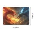 thumbnail image 3 of Balery Red And Blue Fire Dragon B Doormat, Durable Flannel Fabric, Waterproof Stain and Fade Resistant, Low Profile,Indoor Outdoor Door Mats, Easy Clean Patio Entrance Mat, 16x24in, 3 of 9