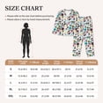 thumbnail image 4 of Honeii Dinosaur print Women's Pajama Sets Long Sleeve Button Down Sleepwear Nightwear Soft Pjs Lounge Sets-X-Large, 4 of 7