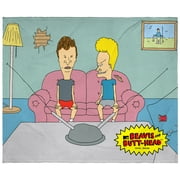 MTV Beavis and Butt-head On Couch Show Plush Fleece Throw Blanket Wall Scroll