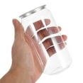 thumbnail image 5 of MLINS 10pcs Transparent Can Juice Bottles with Aluminum Cap Portable Leakproof Beverage Containers for Travel Parties and Home Use 400ml, 5 of 8