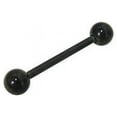 thumbnail image 1 of Barbell Tongue Ring Black Titanium (15mm), 1 of 1