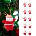 thumbnail image 4 of Mini adornos colgantes para árbol de Navidad estilo Papá Noel para fiestas (10 unidades/juego), 4 of 7