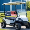 thumbnail image 3 of Yuyamidu American Flag Golf Cart Seat Covers for Club Car Seat Cover 4th of July Golf Cart Seat Backrest Covers Full Set of 2 Portable Travel Sports Cart Seat Cushion Accessories, 3 of 8