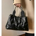 thumbnail image 4 of Kukuzhu Quilted Shoulder Tote Bag for Women Padding Down Cotton Hobo Bag Casual Large Handbag, 4 of 7