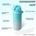 thumbnail image 3 of Bjpkpk Botella De Agua Con Tapa De Pajita, Botellas De Agua Con Aislamiento Al Vacío De 24 Onzas, Termo De Acero Inoxidable De Metal Para Viajes Deportivos, Sin Bpa, A Prueba De Fugas, Termos, Vasos,, 3 of 5