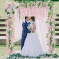 thumbnail image 4 of MQOUO 6Pcs Wisteria Garland Artificial Flowers Garland Fake Hanging Wisteria Vines Rattan Silk Hanging Flower Vines for Home Garden Outdoor Wedding Arch Party Ceremony Total 35.4Ft (Purple), 4 of 13