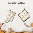 thumbnail image 6 of Bingfone Cute Baby Dinosaurs Print Oven Mitts Pot Holders Set 2 PCS for Kitchen for Cooking Grilling Baking BBQ Pot Holders Cook Essentials, 6 of 7