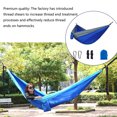 thumbnail image 2 of Hamaca Portátil Nylon Camping Hamaca Doble Personas Colgando Cama Viaje Camping Swing Para Senderismo Mochilero Backyard Balcones Royal Azul y Gris Guardurnaity OD003579-04B, 2 of 7