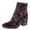 Black Multi, variant on Lucky Brand Womens Rainns Velvet Paisley Ankle Boots Black 5.5 Medium (B,M)