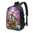 thumbnail image 2 of Minecraft Movie Backpack Laptop Backpack for Teen Women men 17 Inch Casual Daypack, 2 of 8
