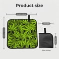 thumbnail image 3 of Leaves Pattern Foldable Seat Cushion for Bleachers, Stadium Seats, Camping & Outdoor Events, Portable Lightweight Pad with Carabiner, 3 of 6