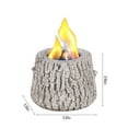 dvypyn Tabletop Fire Bowl Indoor Outdoor Portable Tabletop Fireplace Clean Burning Bio Ethanol