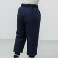 thumbnail image 6 of AHTJRT Girls Boys Snow Pants Baggy Winter Warm Cotton Lined Trousers Tapered Elastic Waist Ski Pants for Cold Weather Navy 13-14 Years, 6 of 7