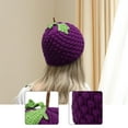 thumbnail image 6 of 1 Piece Knitted Beanie Trendy Fashion Lightweight Fruit Design Hat for Women Outdoor Activities, 6 of 9