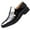 Black Business Formal Shoes, variant on YLSDY Men's Business Formal Shoes Faux Leather Slip-On Loafer Shoes Buckle Wedding Party Office Dress Shoes Black 6.5