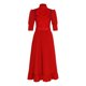 thumbnail image 1 of Disfraz Premium Vestido de talle alto, cuello alto, encaje, patchwork, traje diario para mujer Kuymtek Rojo T M para Mujer, 1 of 9