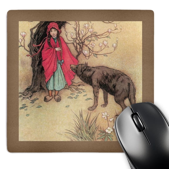3dRose, Little Red Riding Hood vintage, MousePad