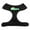 Black, variant on Mirage Pet Products 70-01 LGEG Believe Screen Print Soft Mesh Harnesses  Emerald Green Large