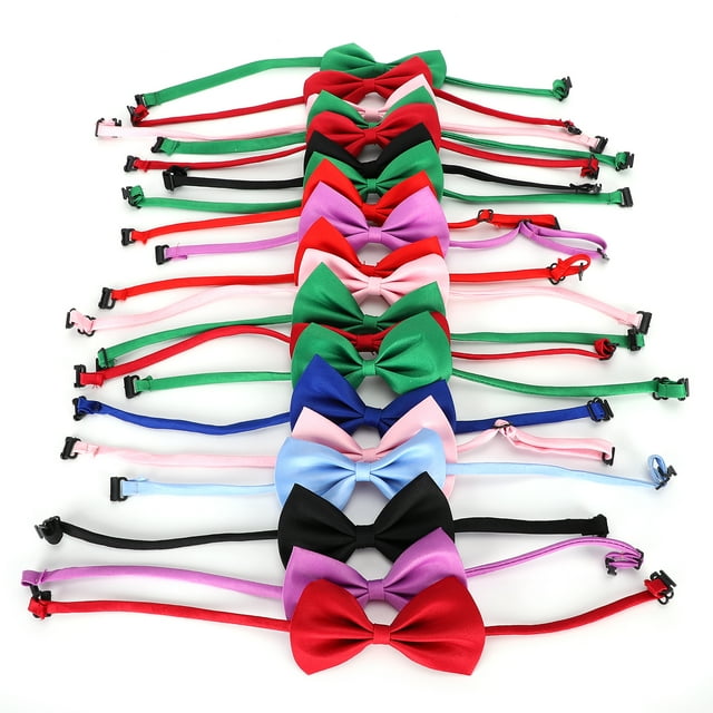 20 piezas perro pajarita para gato Collar corbata Bowknot tela productos de aseo accesorios para mascotas