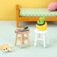 thumbnail image 3 of 2pcs Cute Chair Models Mini Tall Stool Models Doll House Miniature Furniture Decor, 3 of 6