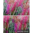 thumbnail image 6 of Pink Green Oil Painting Kitchen Valances for Windows Farmhouse Linen Window Valance Curtain for Living Room Window Treatment Modern Abstract Summer Botanical Valance Rod Pocket Topper, 54 x 18 Inch, 6 of 6