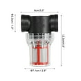 thumbnail image 2 of Unique Bargains 1 Inch Water Pump Strainer Filter, Pipe Water Pump Strainer with 200 Mesh Stainless Steel Filter Screen, 2 of 6