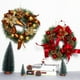 thumbnail image 3 of Monstrate Colgante de de Navidad para puerta delantera, decoración de Festival al aire libre, coronas de flores de Navidad, restaurante Kits de decoración para fiestas Rojo, 3 of 6