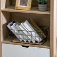 thumbnail image 4 of (2 pack) BHG Black Handcrafted Wire Basket with Wood Board Base, 4 of 13