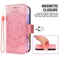 thumbnail image 3 of Asuwish Compatible with Samsung Galaxy A23 5G/4G Wallet Phone Case and Tempered Glass Screen Protector Flip Credit Card Holder Stand Mandala Flower Cell Cover for A 23 23A 6.6 Women Pink, 3 of 8