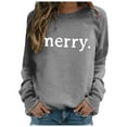 thumbnail image 5 of WEAIXIMIUNG Sweat-Shirt pour Enseignant Grande Taille Manches Longues Col Rond Imprimé de Noël Léger Hoodie, 5 of 5