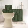 thumbnail image 3 of GLAMBURG 6 Piece Towel Set, 100% Combed Cotton - 2 Bath Towels, 2 Hand Towels, 2 Wash Cloths - 500 GSM Luxury Hotel Quality Ultra Soft Highly Absorbent Towel Set for Bathroom - Olive Green, 3 of 5