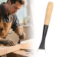thumbnail image 2 of BinKFF Wood Chisel, Chromium Alloy Steel Beveled Edge Wood Chisels, Wood Chisels for Woodworking, Ergonomic Hardwood Handle with Metal Ferrule, 12.2in, 2 of 9