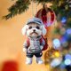 thumbnail image 1 of Mochila Acrílico Personalizado Ganfancp Cachorro Hombre Navidad Teddy Llavero, 1 of 4