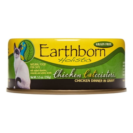 UPC: 0034846715224 | Earthborn Holistic Chicken Catcciatori Chicken All Stages Wet Cat Food 5.5 Oz